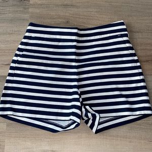 J Crew strip cotton shorts